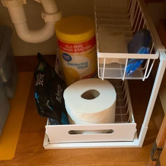 NEW 1 Pack Under Sink Organizer, Pull Out Cabinet Organizer 2 Tier - Picture 4 of 8